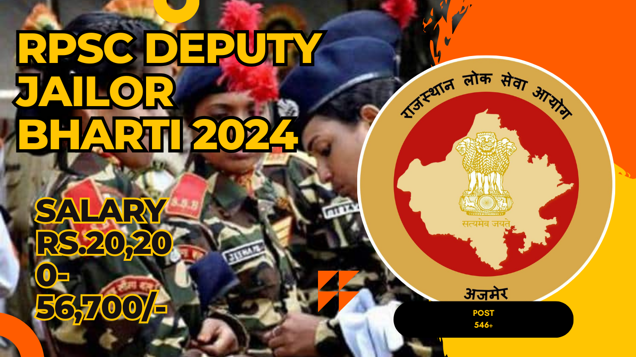 RPSC डिप्टी जेलर भारती 2024