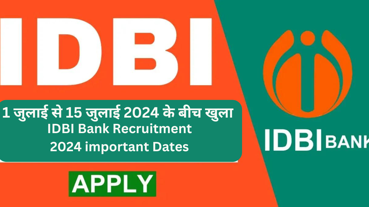 IDBI Bank job Recruitment 2024