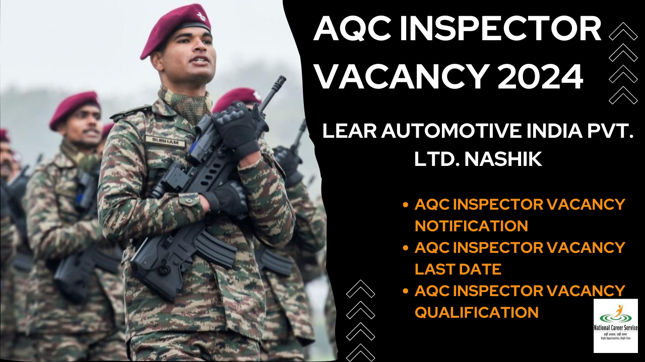 AQC Inspector Vacancy 2024