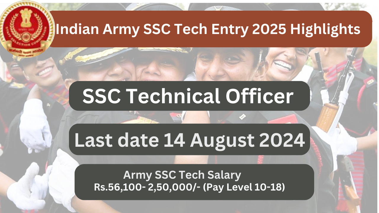 Indian Army SSC Tech Entry 2025