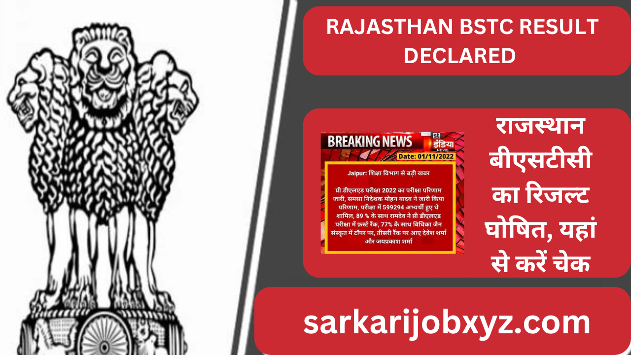 Rajasthan BSTC Result 2024