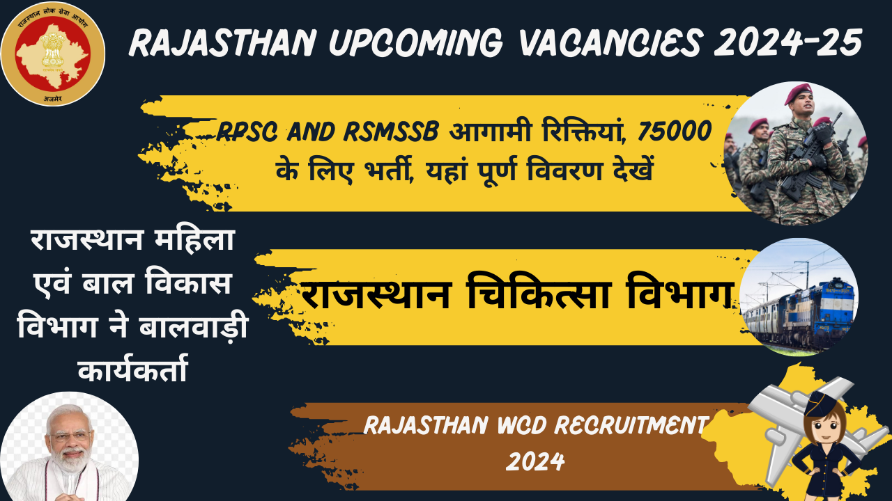 Rajasthan Upcoming Vacancies 2024-25